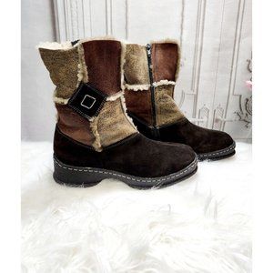 Rieker Brown and Tan Winter Boots